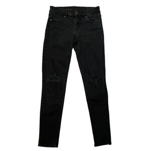 Divided Black Distressed Skinny Jeans